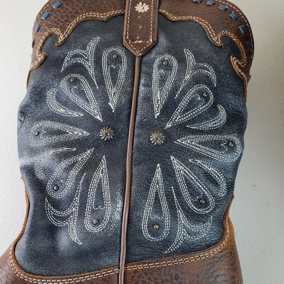 Ariat Western Cowgirl Boots Leather Women’s Size 9 B - Picture 11 of 16
